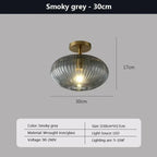 Fluted Glass Dome Pendant Light – Corvyn