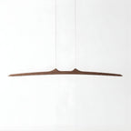 Firion linear pendant, Walnut finish, studio view