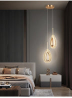 Xtaeloria Drop Pendant, 2 Heads – Bedside Lifestyle