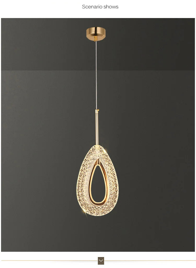 Xtaeloria Drop Pendant, 1 Head – Studio View