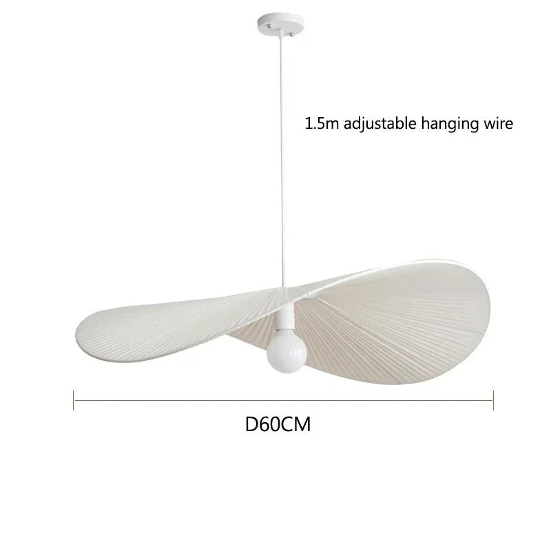 Galivora White Ø60cm dimension diagram with 1.5m adjustable cord