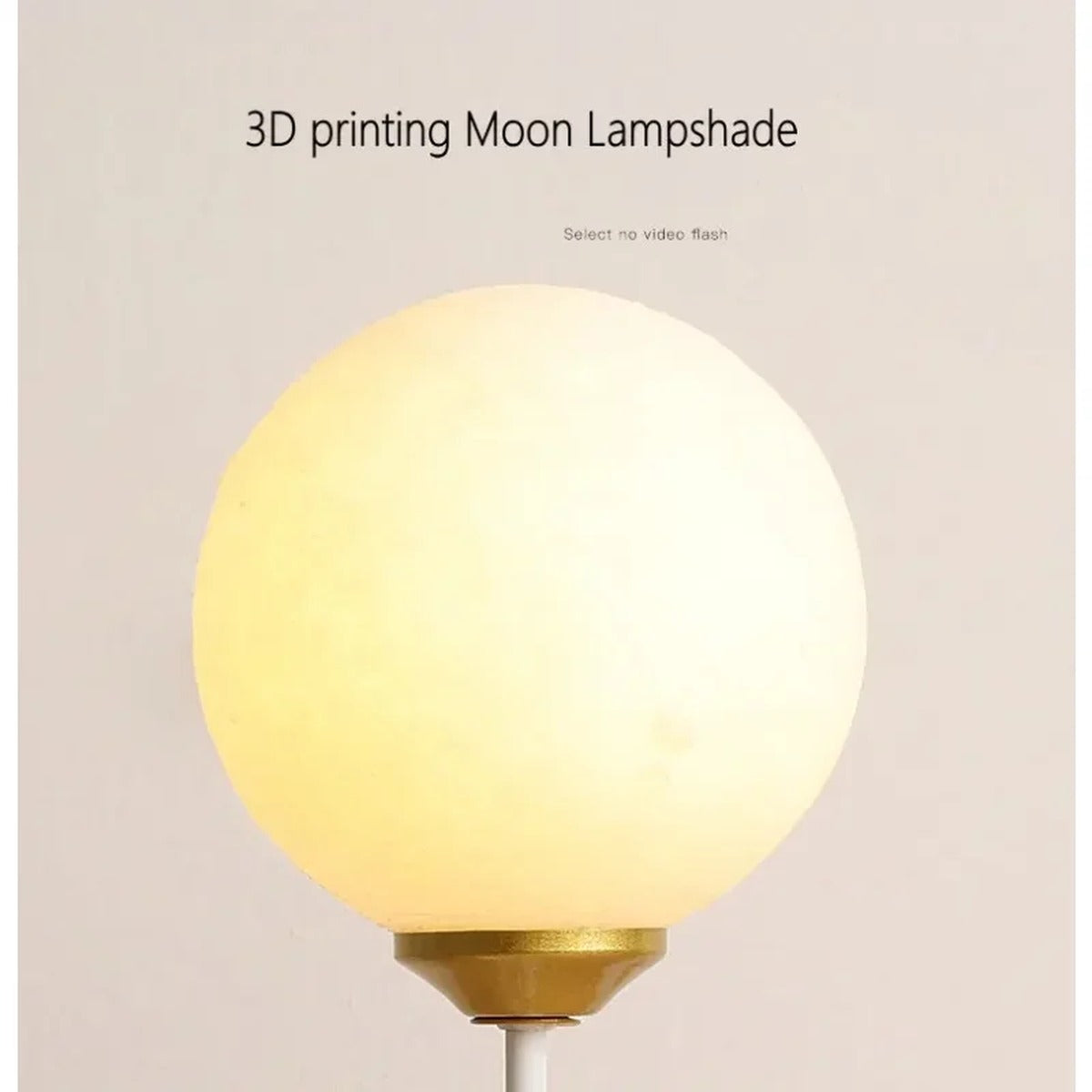 Lunabear frosted glass moon-effect globe shade detail