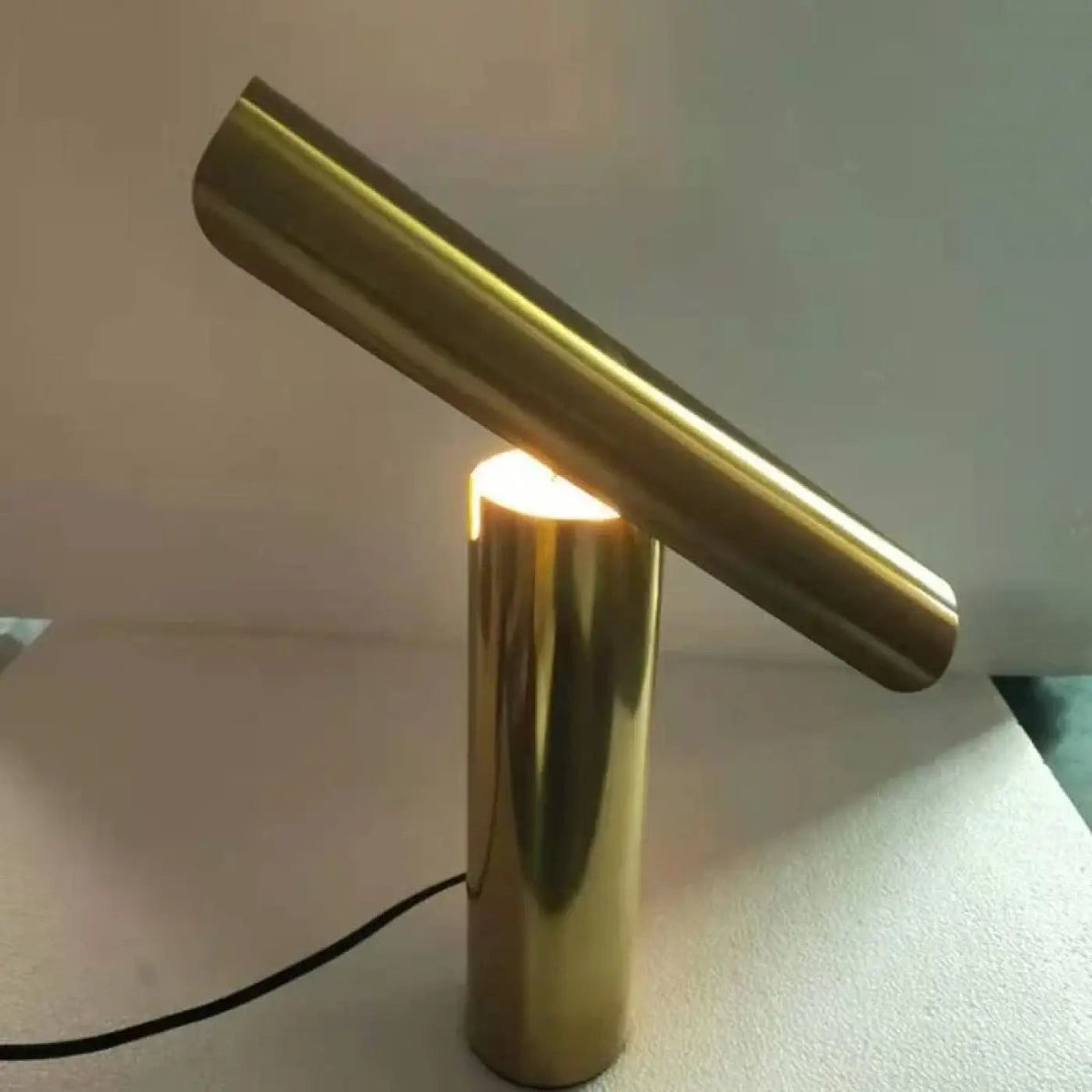 Izora Gold finish close-up showing two cylinder forms