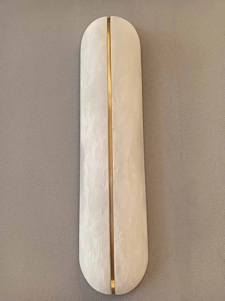 Vertical Alabaster Capsule Wall Sconce – Jenova