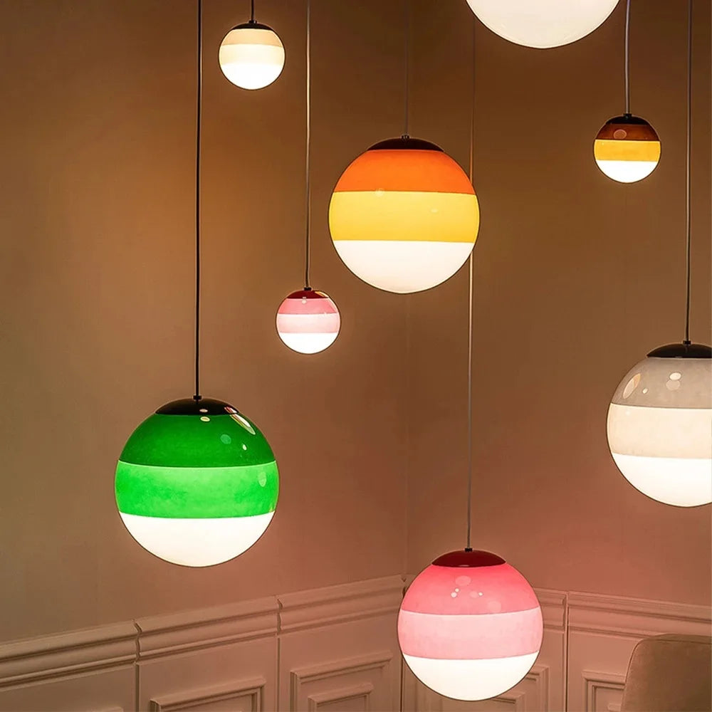Ombré Glass Sphere Pendant Light – Olvinex – Hero Shot