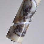 Spiral-Cut Marble Cylinder Pendant Light Lorixan – Spiral Cut Detail