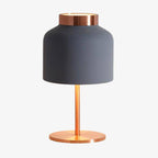 Roomira dome table lamp in slate grey – profile detail, unlit
