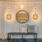 Hand-Woven Rattan Wall Sconce Galera – Product Detail 7