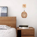 Hand-Woven Rattan Wall Sconce Galera – Hero Shot