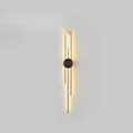 Refined Linear Aluminum Wall Sconce Nexoran – Gold Finish