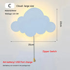 Nubira Cloud Large design dimensions, 35 x 22 cm painted metal wall light