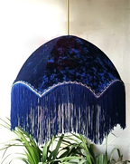 Bohemian Tasseled Velvet Pendant Light – Ouaelix