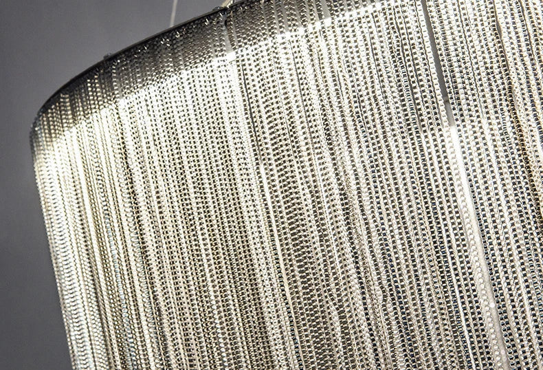 Metallic Chain Tassel Pendant Chandelier – Revonthal – Chain Detail