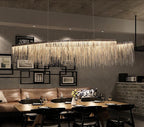 Metallic Chain Tassel Pendant Chandelier – Revonthal – Lifestyle Dining, 100cm Linear
