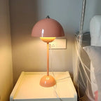 Rudira lamp – Dusty Rose version on marble surface