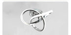 Modern Metal Arc Ceiling Light Auradex – Silver Finish