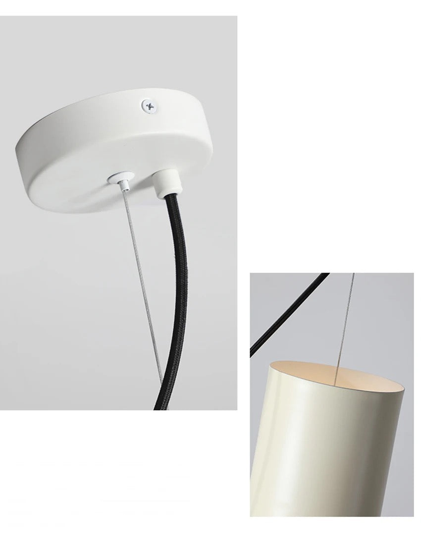 Nordic Bottle-Neck Metal Pendant Light Solenne – Canopy and Cord Detail