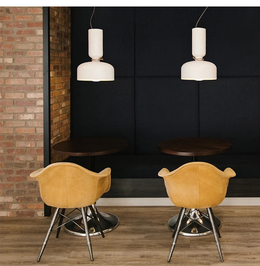 Nordic Bottle-Neck Metal Pendant Light Solenne – Lifestyle Café, White