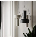 Nordic Bottle-Neck Metal Pendant Light Solenne – White Finish Detail