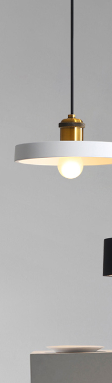 Sorvane Pendant Light – Saucer shade, White