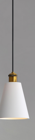 Sorvane Pendant Light – Tall Cone shade, White