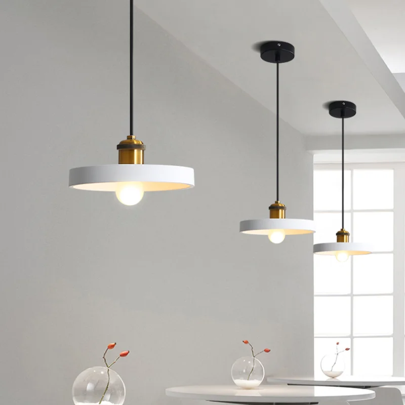 Sorvane Pendant Light – Saucer White Over Dining Table