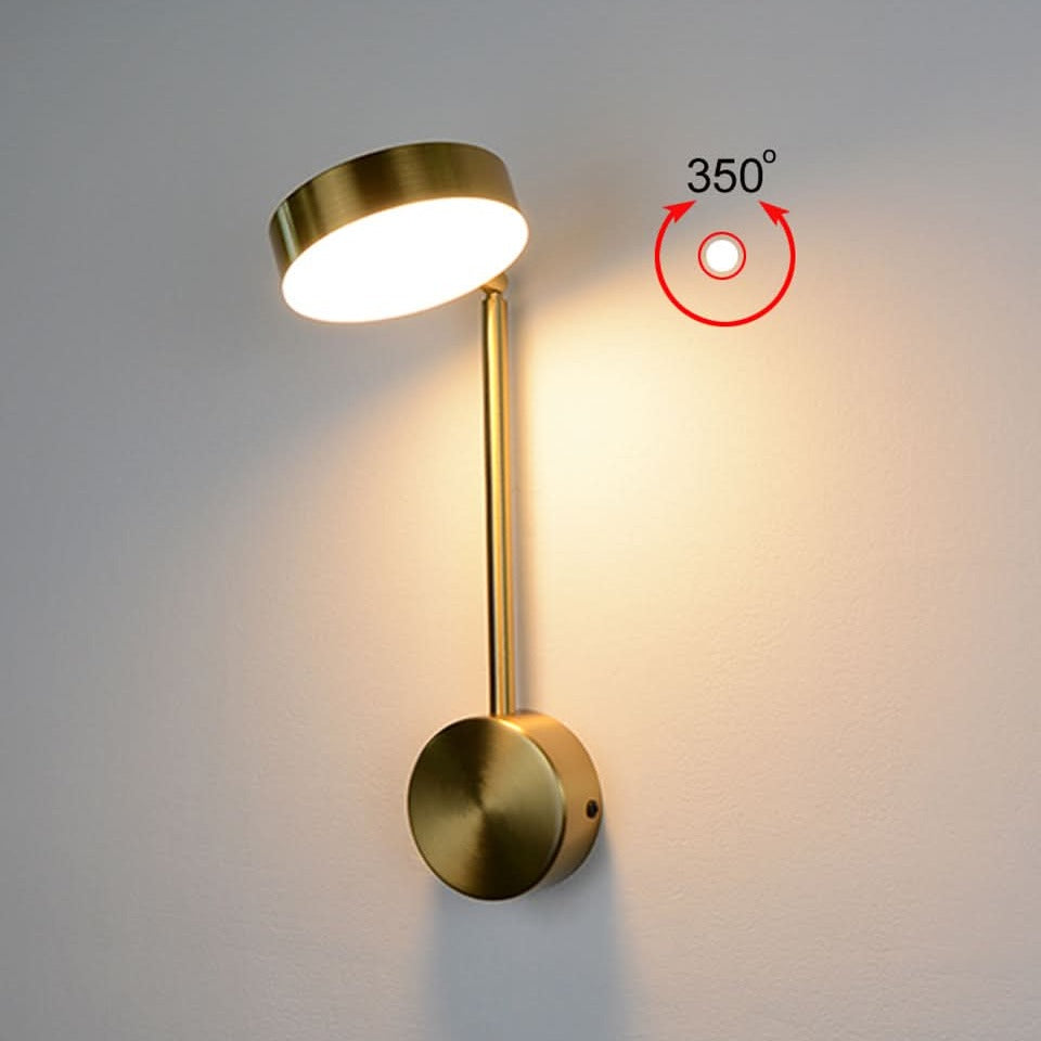 Pivoting Aluminum Disc Wall Sconce Alerion – Product Detail 9