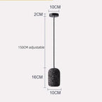 Terrazzo Capsule Pendant Arnox – Cement Shade, 3 Colours