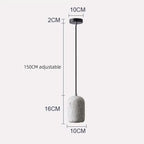 Terrazzo Capsule Pendant Arnox – Cement Shade, 3 Colours