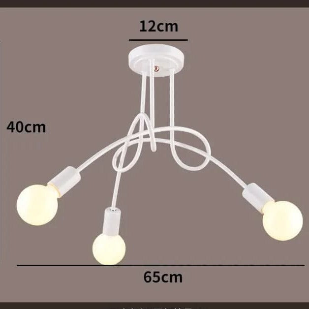 Retro Gold Wire Arm Ceiling Light Arula – Product Detail 10