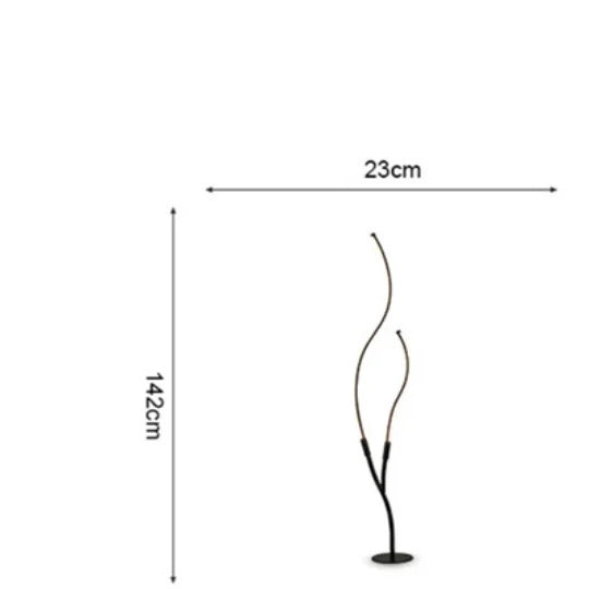 Sinuous Aluminium Branch Floor Lamp Ativo – Product Detail 12