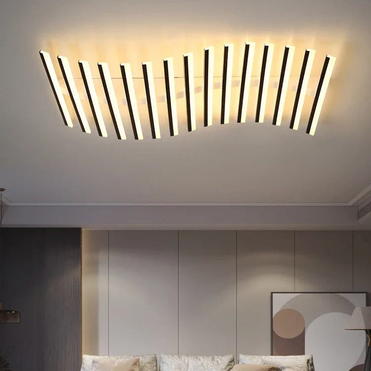 Sculptural Waves Metal Ceiling Light Denoxar – Product Detail 12