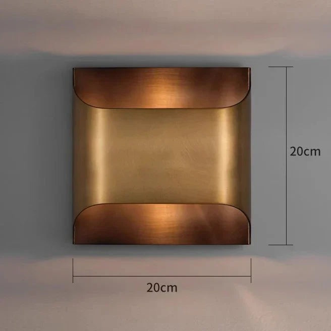Precision Metal Wall Sconce Noctis – 20cm Bronze, Dimensions