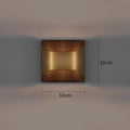 Precision Metal Wall Sconce Noctis – 10cm Bronze, Dimensions