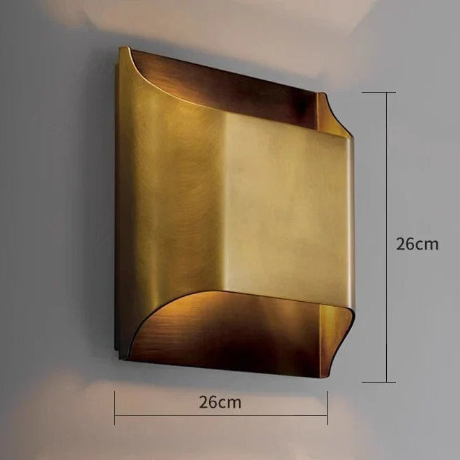Precision Metal Wall Sconce Noctis – 26cm Bronze, Dimensions