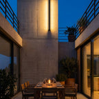 Minimalist Aluminum Linear Outdoor Wall Light Velantho - Neutral White