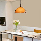 Sculpted Amber Acrylic Pendant Light Falox – Product Detail
