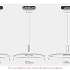 Matte Metal Disc Pendant Light Solanto