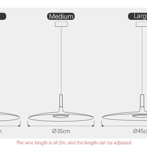Matte Metal Disc Pendant Light Solanto