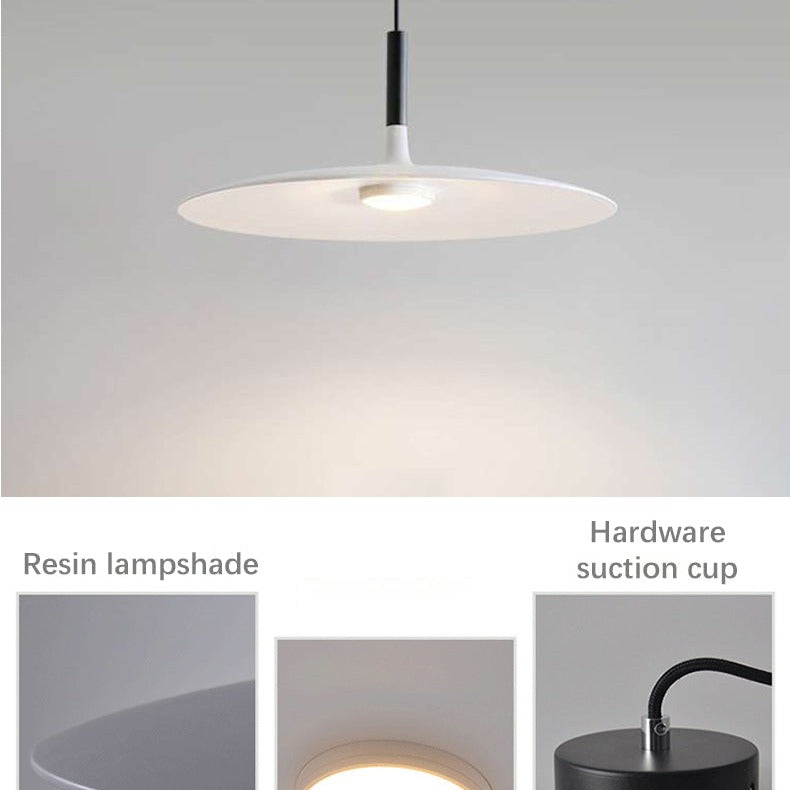 Matte Metal Disc Pendant Light Solanto