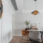 Sculptural Gold-Leaf Petal Pendant Light – Revonthal – Lifestyle View