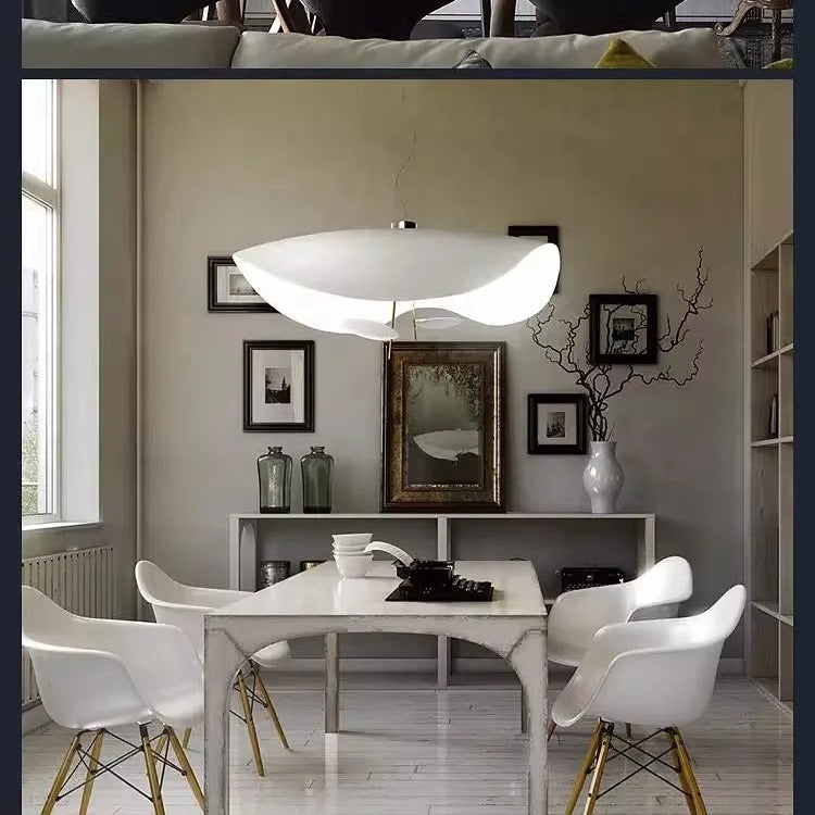 Sculptural Gold-Leaf Petal Pendant Light – Revonthal – Detail View