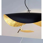 Sculptural Gold-Leaf Petal Pendant Light – Revonthal – Detail View