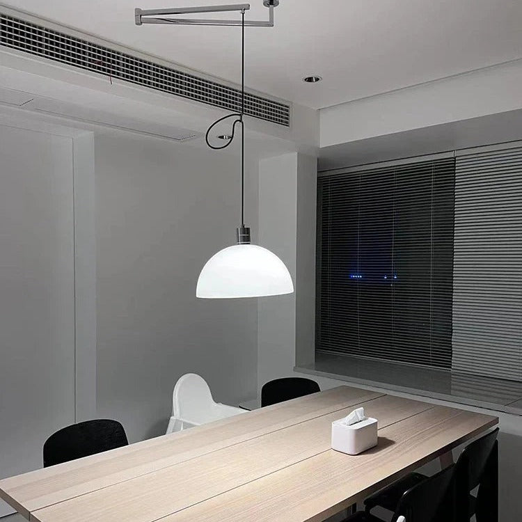 Contemporary Chrome Glass Pendant Light Selvantis – Product Detail 5