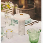 Italian Marble Glass Table Lamp Biancora – Hero Shot