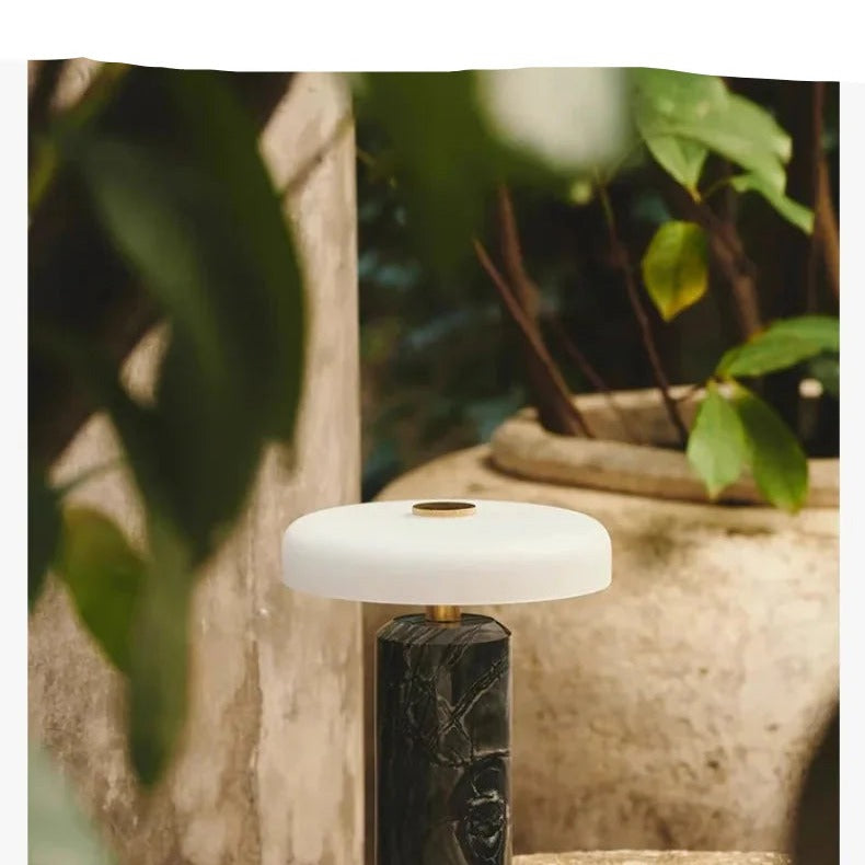 Italian Marble Glass Table Lamp Biancora – Product Detail 10