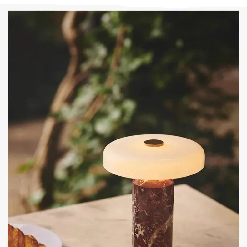 Italian Marble Glass Table Lamp Biancora – Product Detail 11