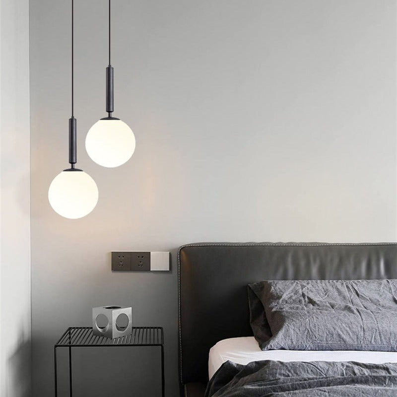 Contemporary Metal Globe Pendant Light Spherion – Lifestyle View 4