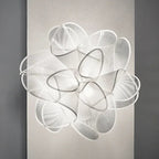 Sculptural Ribbon Petal Ceiling Light Zenaro – Detail View