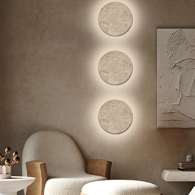 Natural Travertine Wall Sconce Giron – Product Detail 10